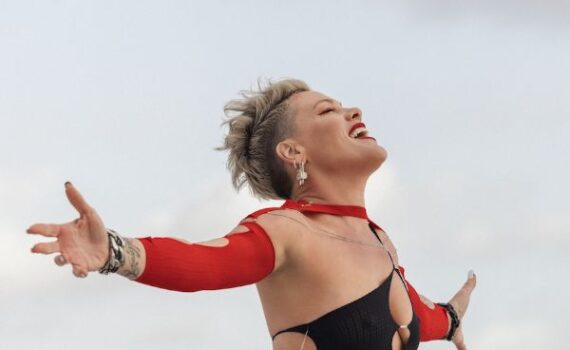 pink trustfall album video